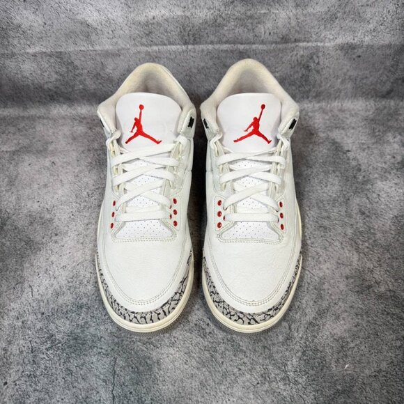 Size 9 | Jordan 3 White Cement With Box| Pre-Owned - Picture 3 of 10